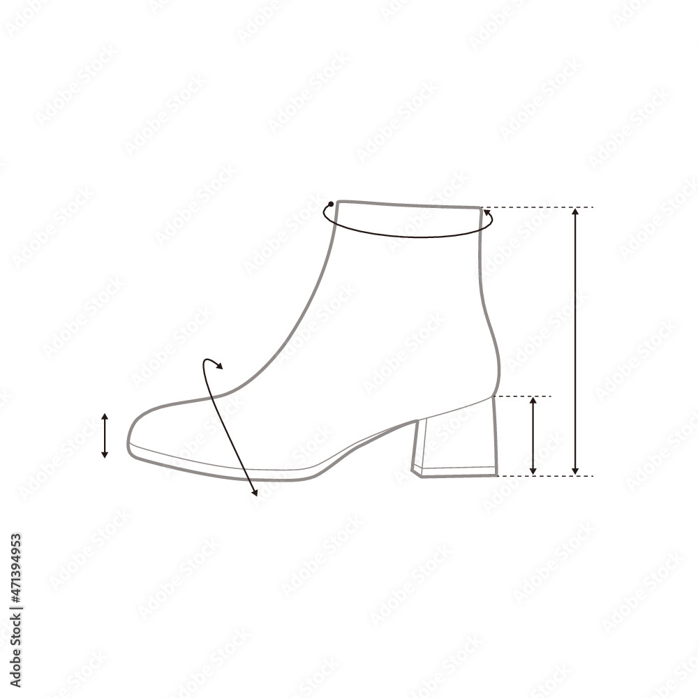 Boots Fashion Flat Sketch Template Boots Fashion Flat Sketch Template