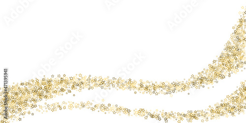 Glitter Stars. Luxury Confetti tiny Gold Christmas