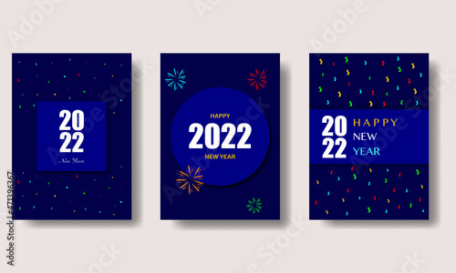 Happy New Year Colorful Bundle Template