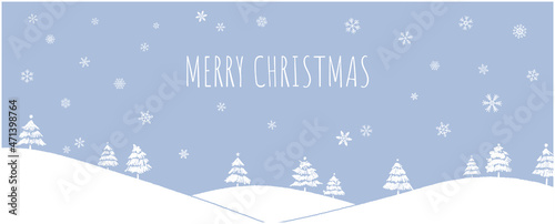 メリークリスマス　背景　バナー　鉛筆　アナログ　イメージ　イラスト