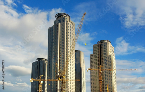 Apartment construction site