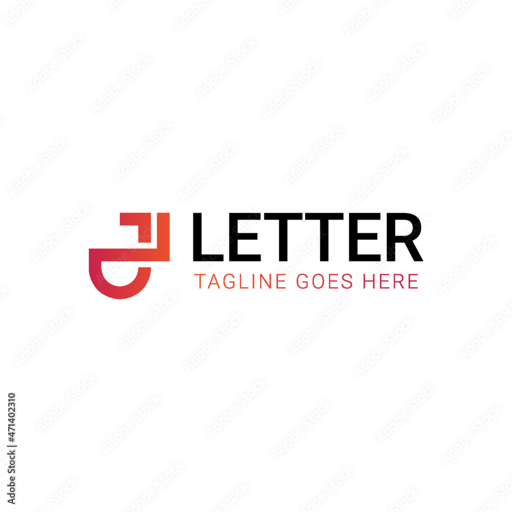 J letter logo template in vector