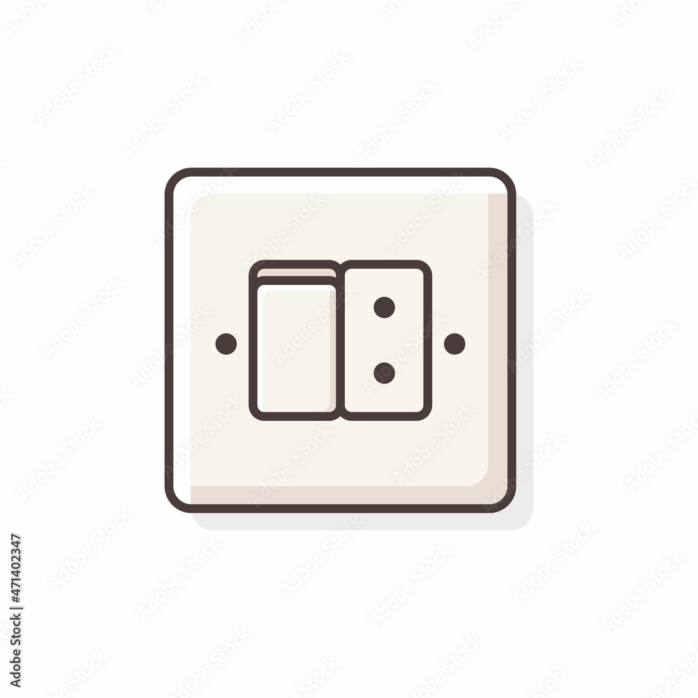 Illustration vector graphic of Switch. Switch minimalist style isolated on a white background. The illustration is Suitable for Banner, flyers, stickers, Card, etc. Illustration vector graphic of Switch. Switch minimalist style isolated on a white background. The illustration is Suitable for Banner, flyers, stickers, Card, etc.
