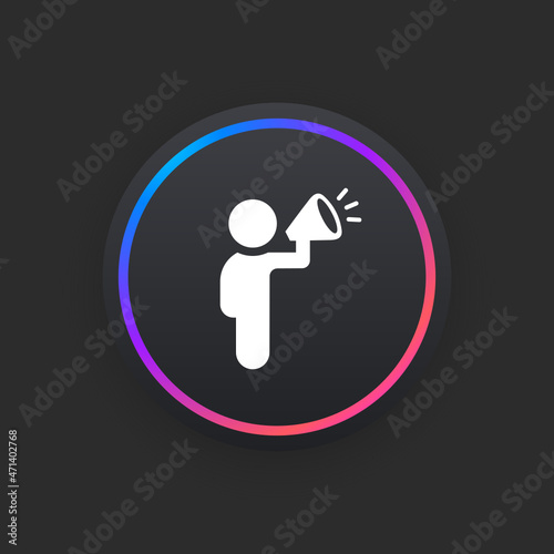 Business Announcement -  UI Icon