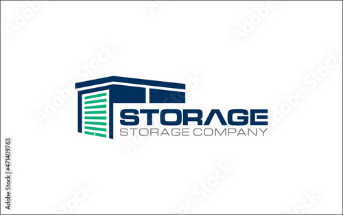 Illustration vector graphic of self storage company logo design template-05
