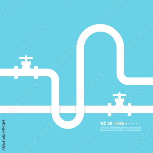 The pipeline with stopcock