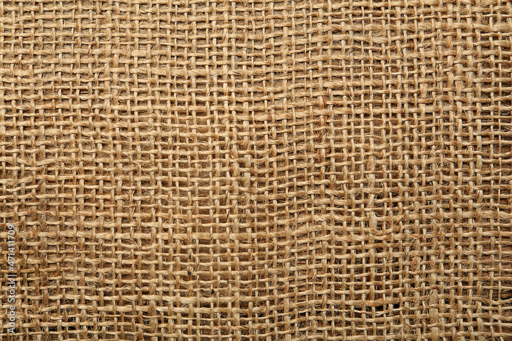 Texture of natural burlap fabric as background, top view Texture of natural burlap fabric as background, top view