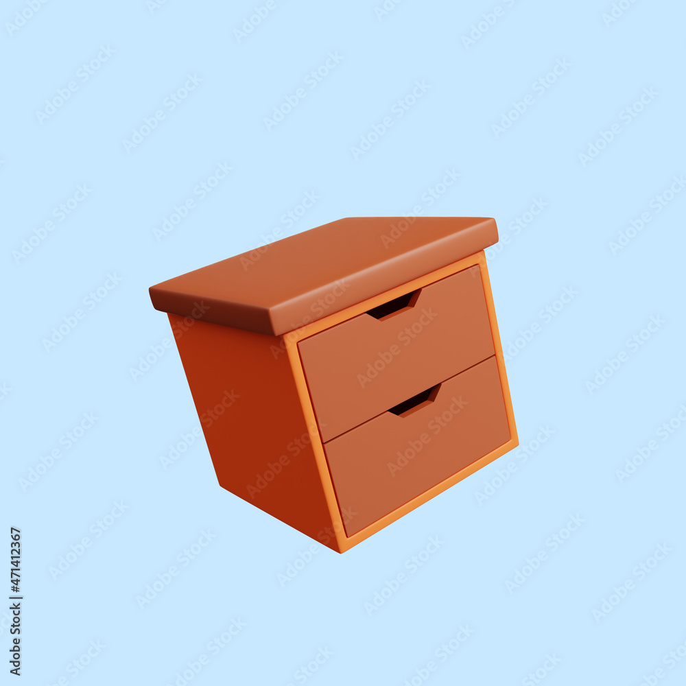3d illustration of simple icon furniture 3d illustration of simple icon furniture