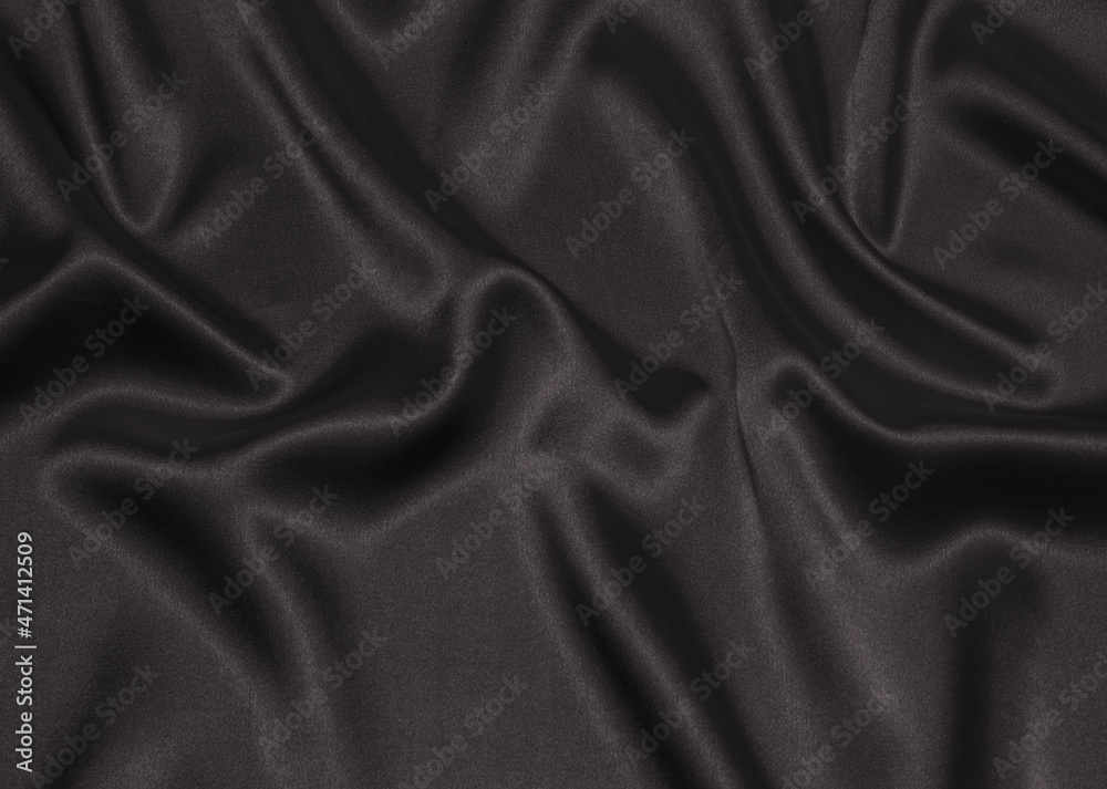 Obraz premium Black satin, silk, texture background