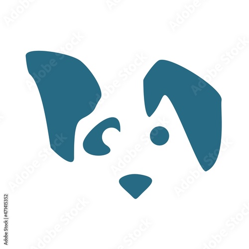 abstract dog logo
