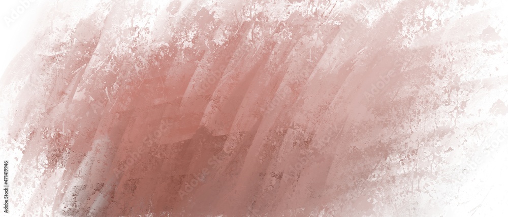 Fototapeta premium Abstract delicate pink and white background of paint strokes, stripes, blots, streaks. Background design, template. The texture of gouache, acrylic, oil paint.