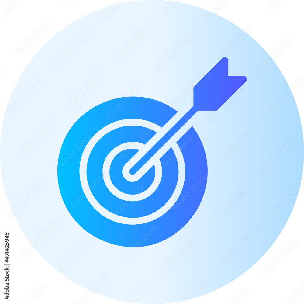 archery gradient icon archery gradient icon