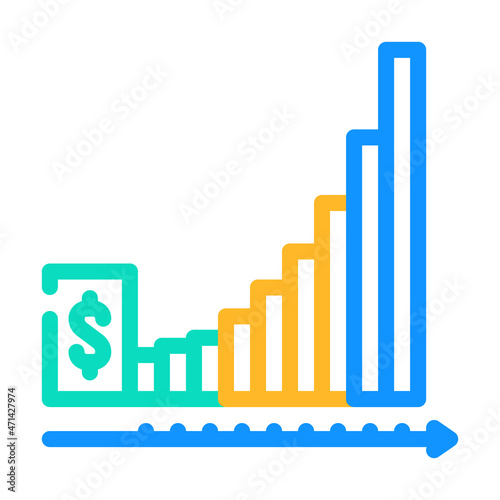 deposit financial planning color icon vector. deposit financial planning sign. isolated symbol illustration