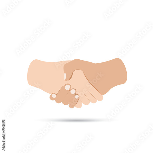 Wallpaper Mural Handshake two hands business illustration Torontodigital.ca