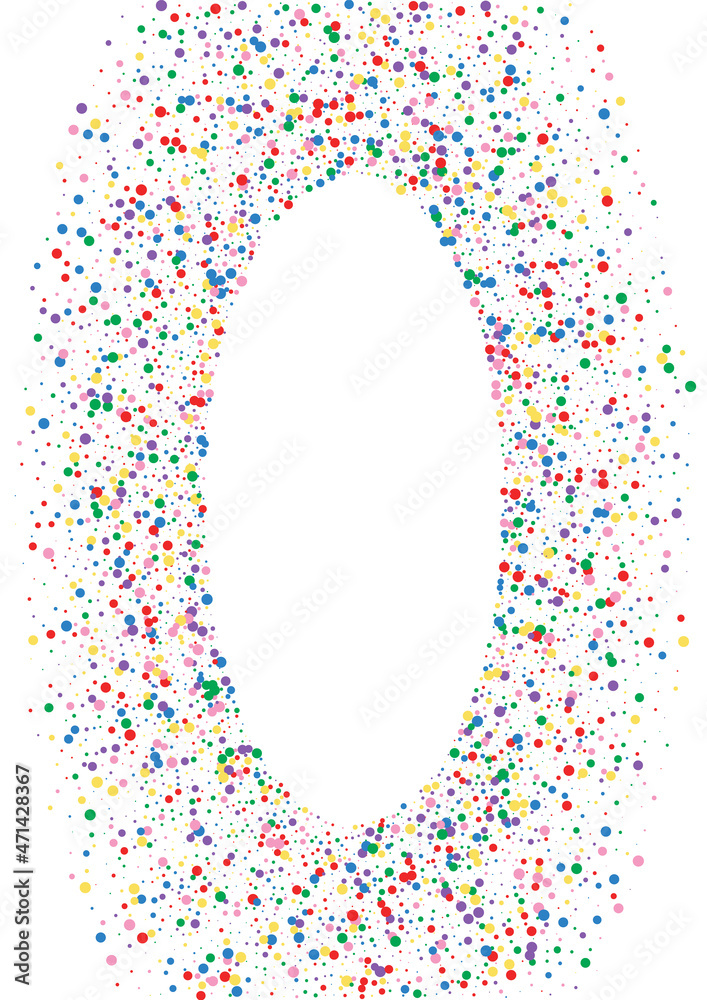 Red Confetti Celebration Background. Round Circular Illustration. Multicolored Random Circle. Orange Border Dot Texture. Red Confetti Celebration Background. Round Circular Illustration. Multicolored Random Circle. Orange Border Dot Texture.