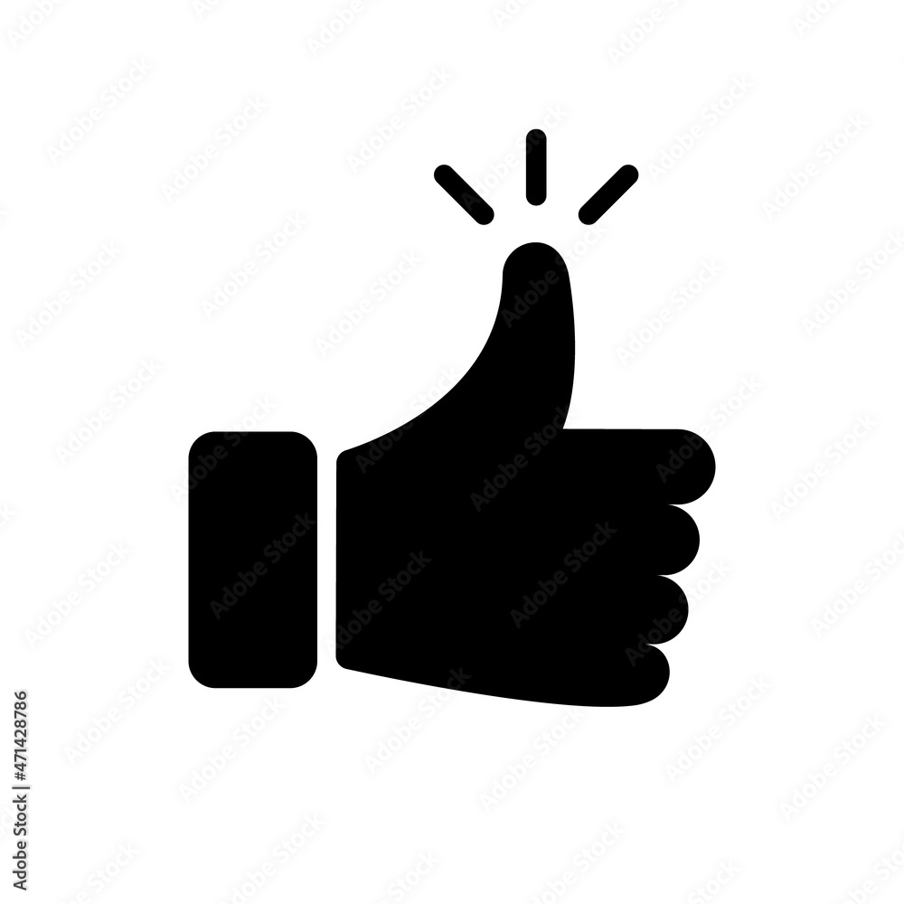 Hand Thumb Up Silhouette Icon. Black Gesture Finger Up Symbol Pictogram. Like, Good, Okay, Cool, Nice Button Icon. Social Media Sign. Isolated Vector Illustration Hand Thumb Up Silhouette Icon. Black Gesture Finger Up Symbol Pictogram. Like, Good, Okay, Cool, Nice Button Icon. Social Media Sign. Isolated Vector Illustration