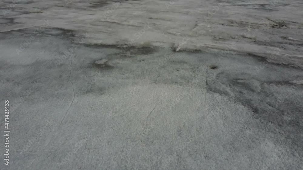 Video from a drone on a frozen river. Video from a drone on a frozen river.