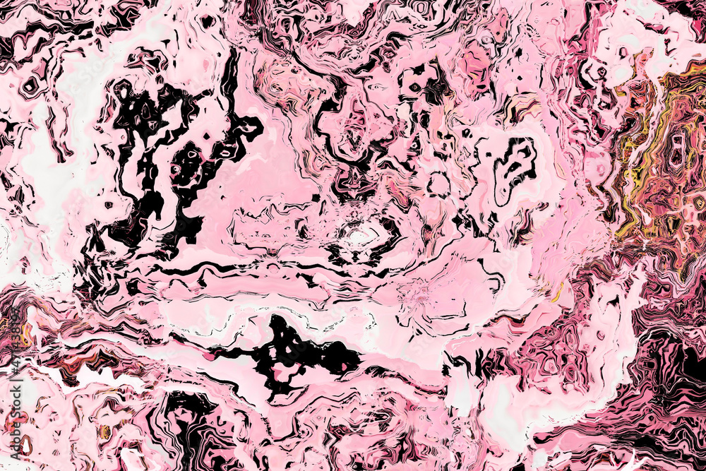 Rosa-schwarz marmoriertes Muster als Hintergrund oder Textur