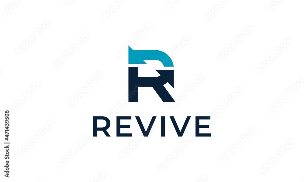 Combination of revive with initials R.