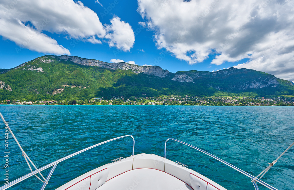 View at Annecy lake, France