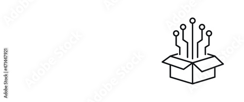 Digital Product icon. Simple element from digital disruption collection.