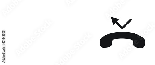 missed call icon for web and mobile