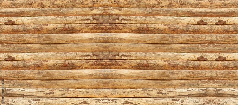 Obraz premium Real wood texture background, top view wooden plank panel