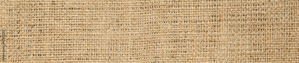 Texture of natural burlap fabric as background, top view. Banner design Texture of natural burlap fabric as background, top view. Banner design