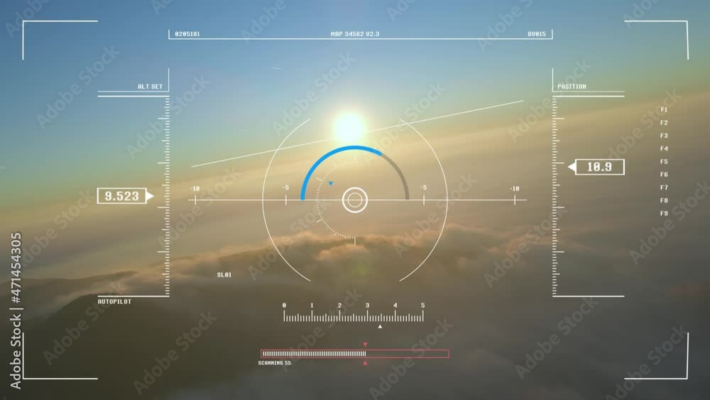 Self-flying aircraft Airplane flight simulation aviation army preparing for world war, ultra technology advanced futuristic IOT artificial intelligence on aerial vehicle