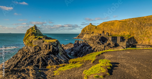 Old Slate workings at Abereiddy, Wales, UK