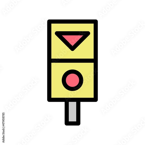 ticket validator Line Filled Vector Icon Design