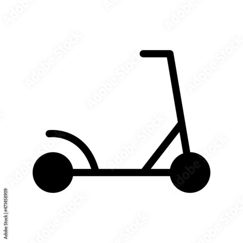  Kick Scooter Glyph Vector Icon Design