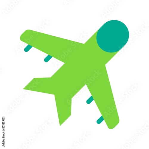 Air Plane Flat Vector Icon Design