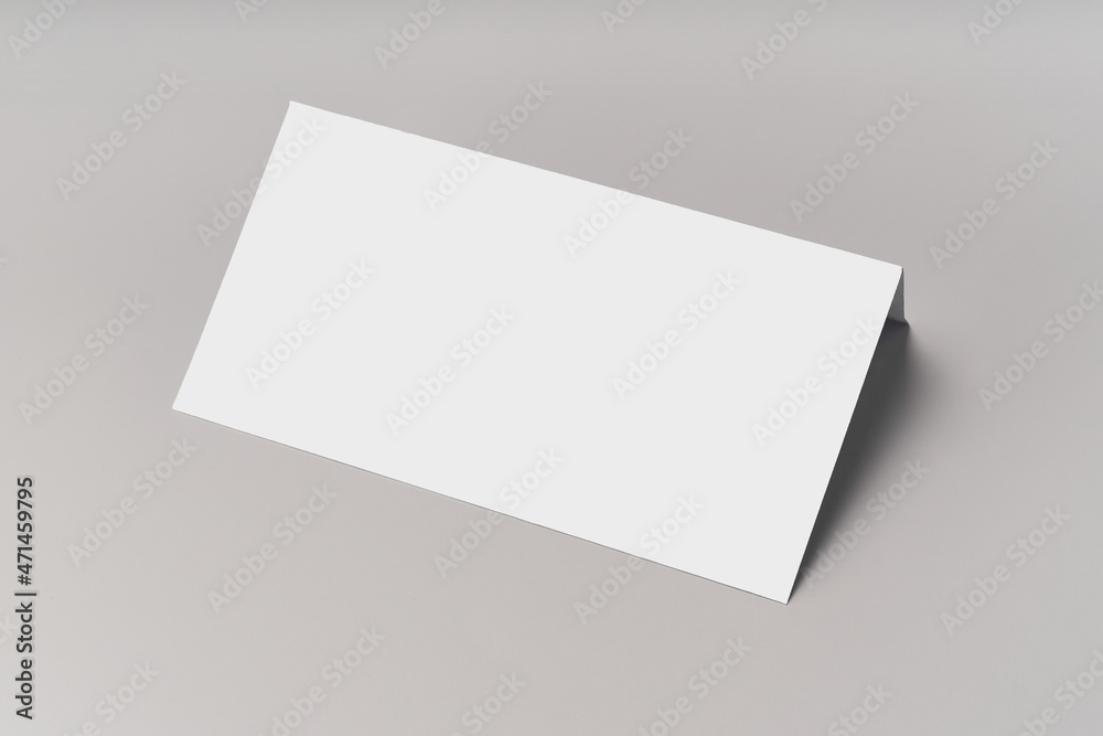 Modern envelope mockup template on gray background Modern envelope mockup template on gray background