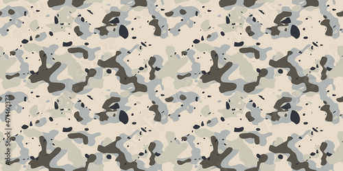 Seamless desert colors camouflage pattern design © nomadphotography