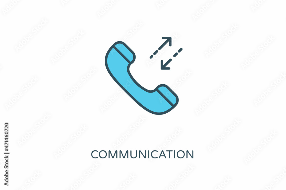 Obraz premium Communication icon in vector. Logotype