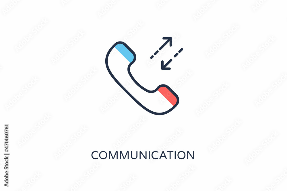 Fototapeta premium Communication icon in vector. Logotype