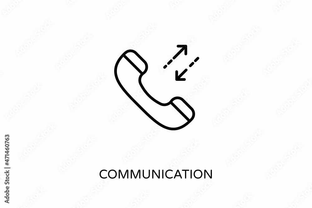 Obraz premium Communication icon in vector. Logotype