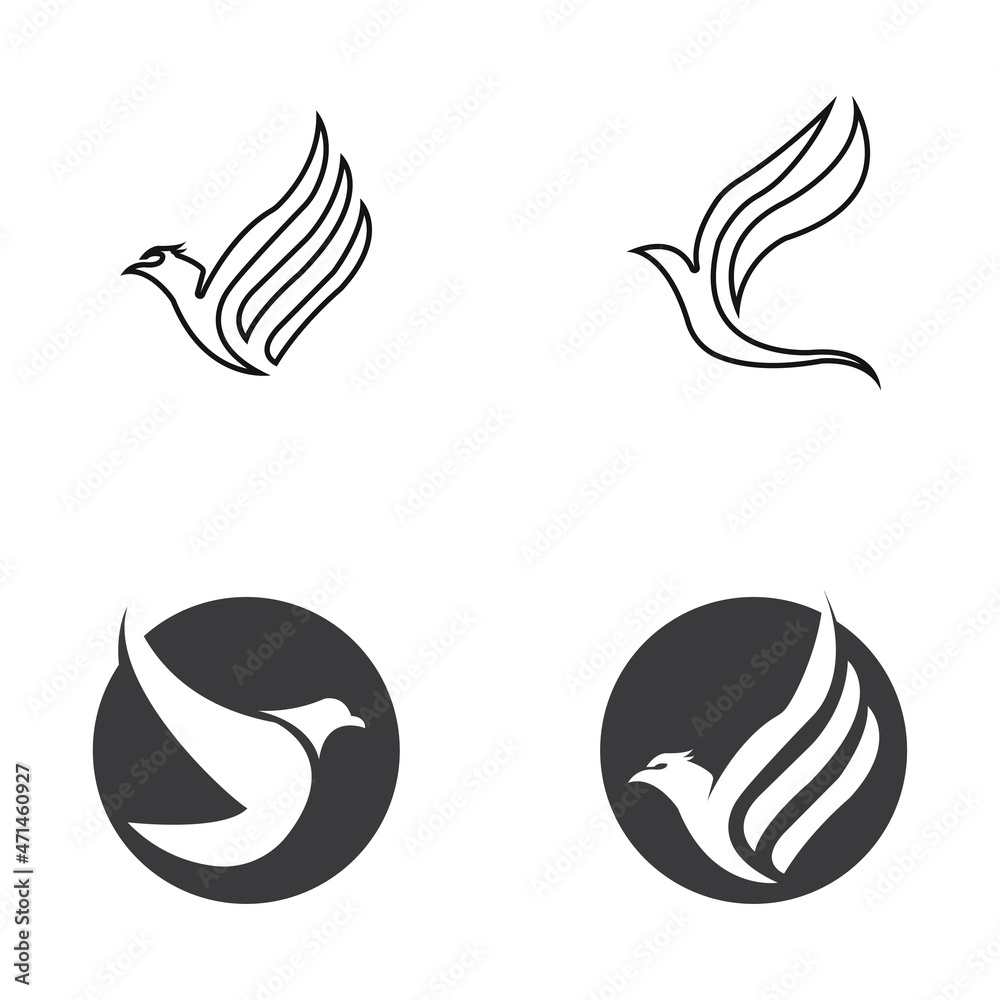 Abstract Bird logo design template Abstract Bird logo design template