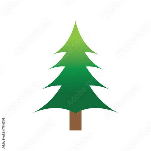 Christmas tree logo ilustration vector design