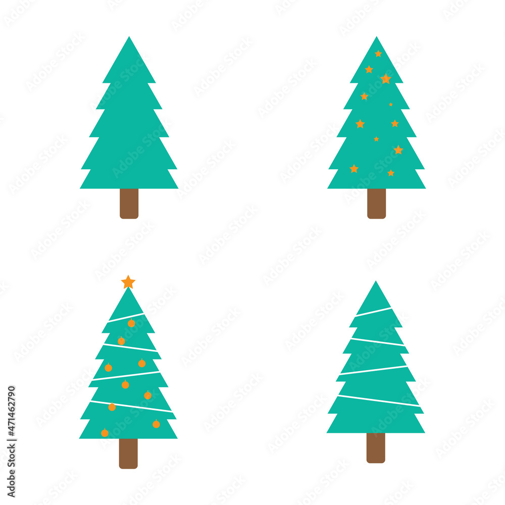 Christmas tree logo ilustration vector design