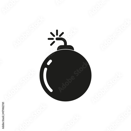 The explosive icon. Simple vector illustration on a white background