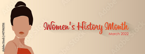 Women's history Month, March 2022, vector