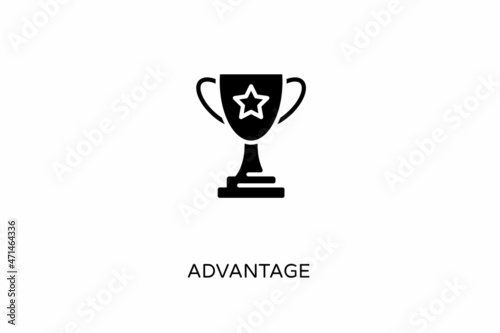 Advantage icon in vector. Logotype