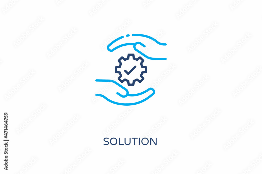 Obraz premium Solution icon in vector. Logotype