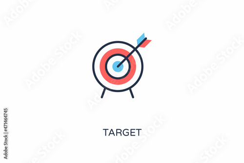 Target icon in vector. Logotype
