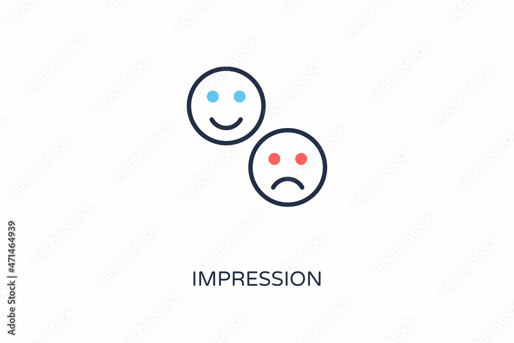 Impression icon in vector. Logotype