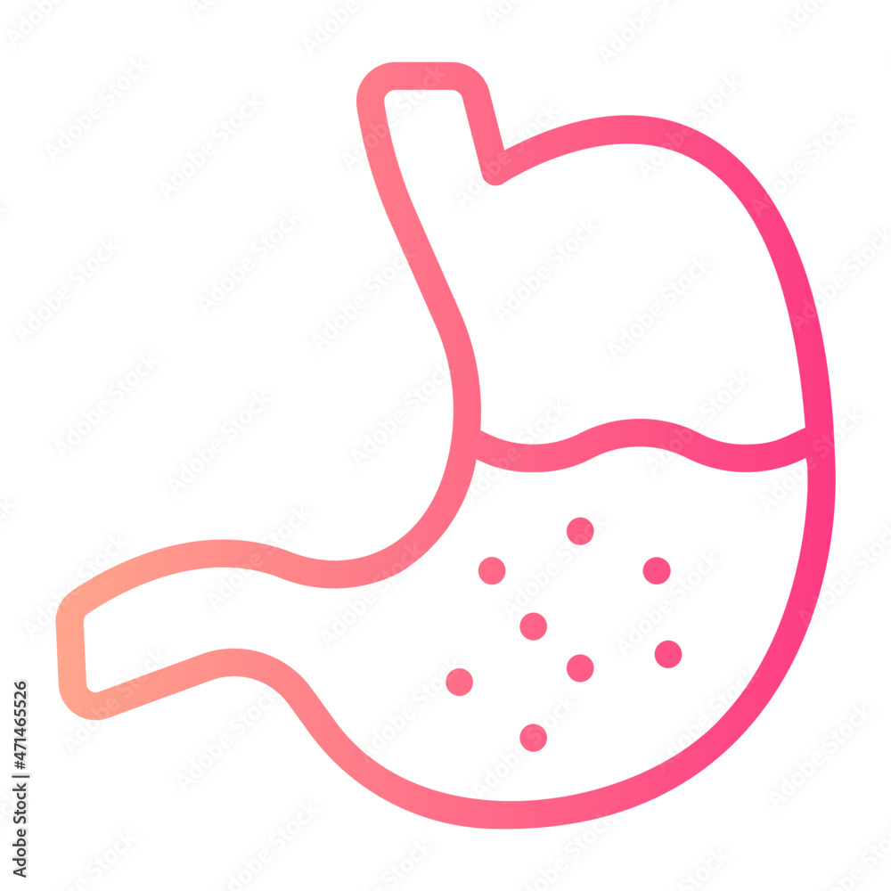 stomach gradient icon