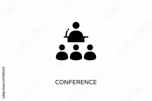 Conference icon in vector. Logotype
