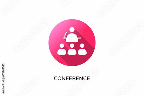Conference icon in vector. Logotype